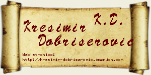 Krešimir Dobrišerović vizit kartica